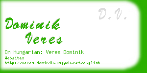 dominik veres business card